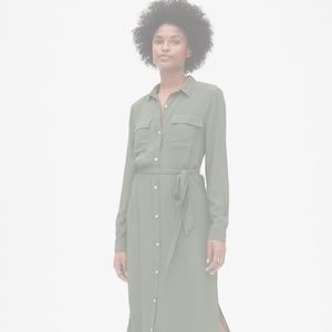 GAP perfect maxi shirt dress